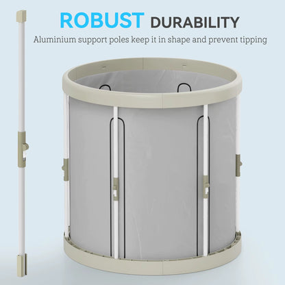 Ice Bath Tub Outdoor, 210L Portable Cold Water Therapy Tub, Recovery Cold Plunge Pool with Lid