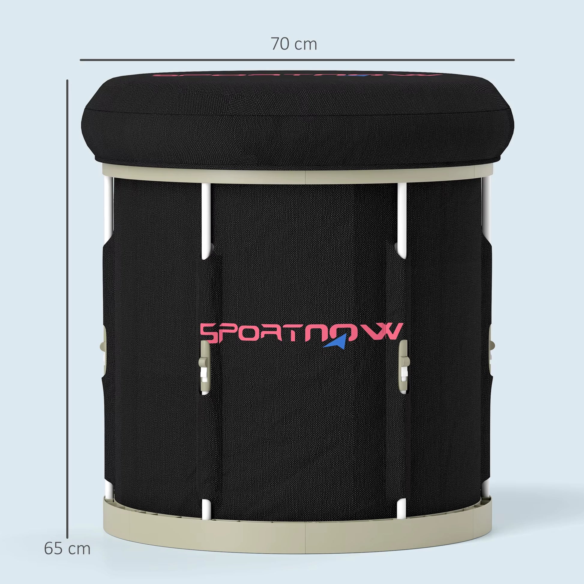 Ice Bath Tub Outdoor, 210L Portable Cold Water Therapy Tub, Recovery Cold Plunge Pool with Lid