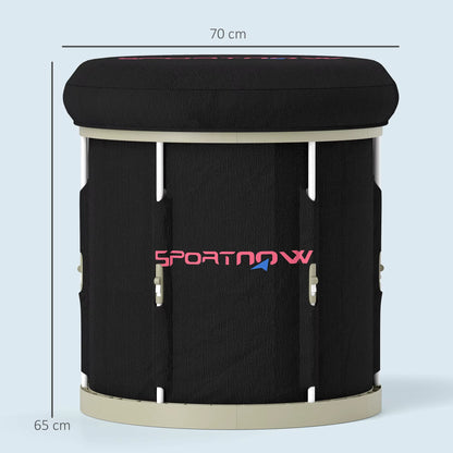 Ice Bath Tub Outdoor, 210L Portable Cold Water Therapy Tub, Recovery Cold Plunge Pool with Lid